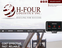 Tablet Screenshot of h-fourlogistics.com